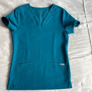 FIGS Casma Pacific Blue Scrub Top XXS Technical Collection